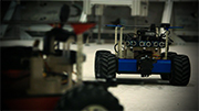 Rob Mueller of NASA Kennedy Space Center demonstrate how robots could build a new civilization from scratch